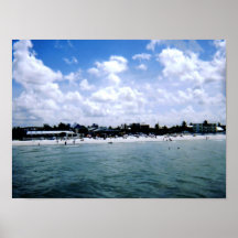 Plage de Fort Myers Affiche