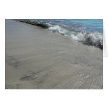 Plage de sable de rassemblement de ressac cartes
