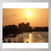 Plage d'or de Fort Myers Affiches