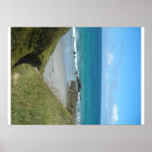 plage en été poster