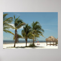 Plage la Floride de Fort Myers Affiches