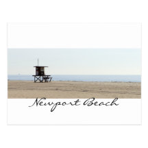 Plage romantique de Newport Carte Postale