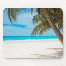 Plage tropicale de paradis tapis de souris
