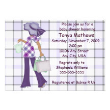 Plaid Baby Shower Invitation (AA)
