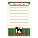 Plaid Christmas Chinese Crested Stationery
