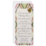 Plaid Christmas Party Invitation