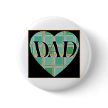 Plaid Dad Heart Pins