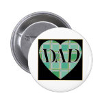 Plaid Dad Heart Pins