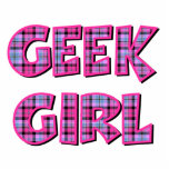 Plaid Geek Girl Design photo sculptures