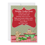 Plaid Holiday Cookie Swap Invitation