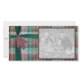 Plaid Holiday Photo Template Photo Greeting Card