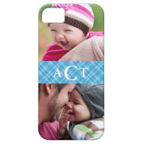 Plaid Monogram Photo iPhone 5 Case casemate cases
