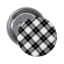 Plaid noir et blanc pin's