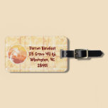 Plaid Palm luggage tags