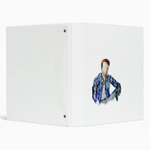 Plaid Shirt Man Vinyl Binder