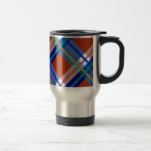 Plaids, Checks, Tartans Red and Blue Coffee Mug