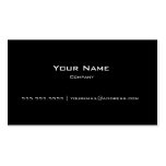 Plain Black Modern Personal/Company Business Card