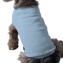 Plain Blue Doggie Ribbed Tank Top Pet T Shirt