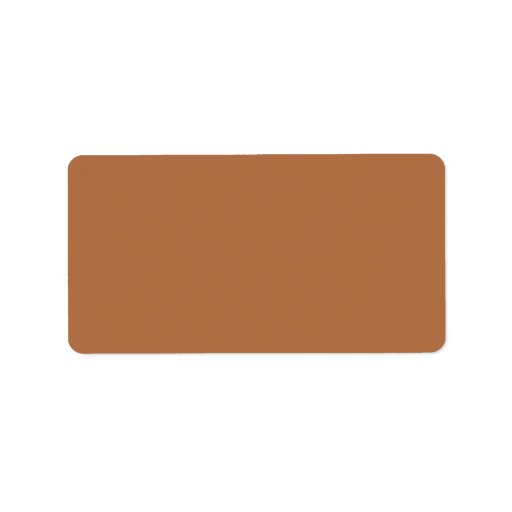 Plain Brown Background. Address Label