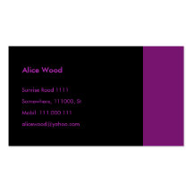 Plain Business Card