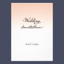 Plain, Clean, and Simple Wedding Invitation invitations