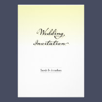 Plain, Clean, and Simple Wedding Invitation invitations