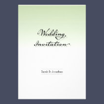 Plain, Clean, and Simple Wedding Invitation invitations