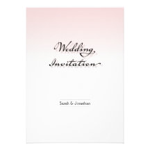 Plain, Clean, and Simple Wedding Invitation