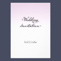 Plain, Clean, and Simple Wedding Invitation invitations