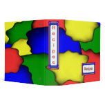 Plain Colourful Recipe Binder 2"