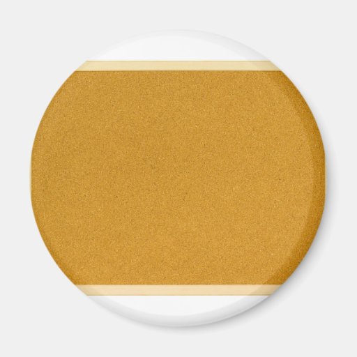 Plain cork board refrigerator magnet