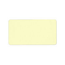 Plain Cream Background Personalized Address Labels
