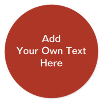 Plain Dark Red with White Text. Custom