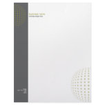 Plain Elegant Modern Simple Olive Dots Customized Letterhead