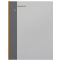 Plain Elegant Modern Simple Orange Stripe