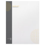 Plain Elegant Modern Simple Yellow Dots letterhead