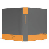 Plain Elegant Simple Orange / Grey Stripe