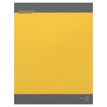 Plain Elegant Simple Yellow / Grey Stripe letterhead