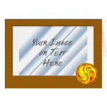 Plain Gold Photo Frame with Dragon Yin Yan Cards