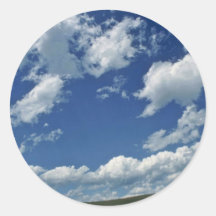 Plain Ground Under Plain Sky Sticker
