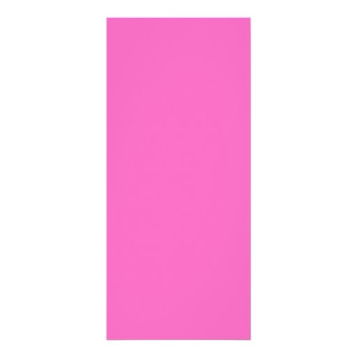 Plain Hot Pink Background. Full Color Rack Card