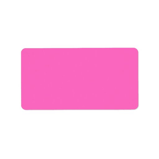 Plain Hot Pink Background. Labels