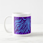 Plain Indigo/Blue Zebra Print Mug