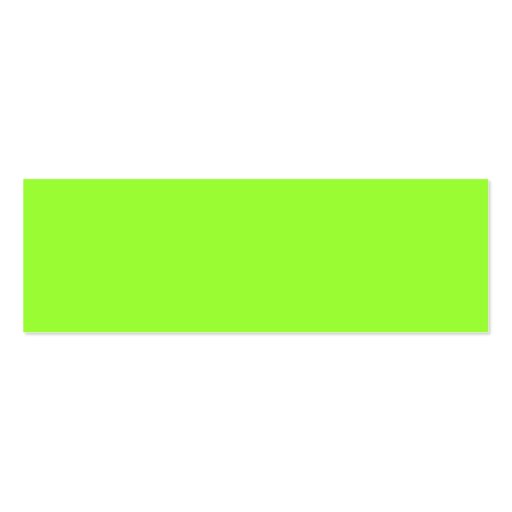 Plain Lime Green Background. Business Cards