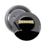 Plain Ninja Pinback Button