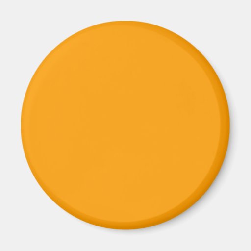 Plain Orange Background. Fridge Magnet