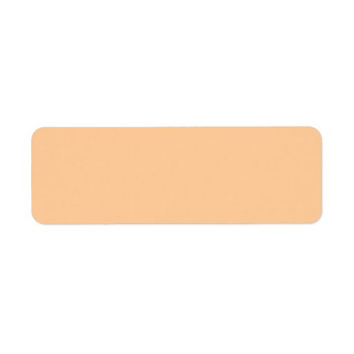 Plain Peach Colour Background. Return Address Label