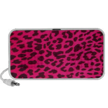 Plain Pink Leopard Print Speaker