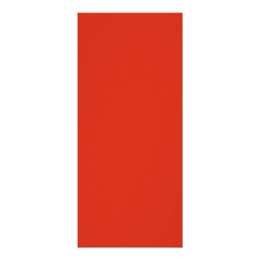 Plain Red Background. Personalized Rack Card