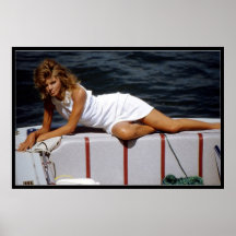 Plain Sailing (2) (Vintage Glamour Portrait) Poster